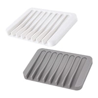 Magideal - 2X Escurridor De Platos Para Jabón De Baño, Soporte Para Jabón, Extender La Vida Útil Del Jabón, Caja De Jabón Ligera, Bandeja Para Encimera, Cocina Y