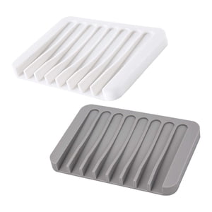 Magideal - 2X Escurridor De Platos Para Jabón De Baño, Soporte Para Jabón, Extender La Vida Útil Del Jabón, Caja De Jabón Ligera, Bandeja Para Encimera, Cocina Y