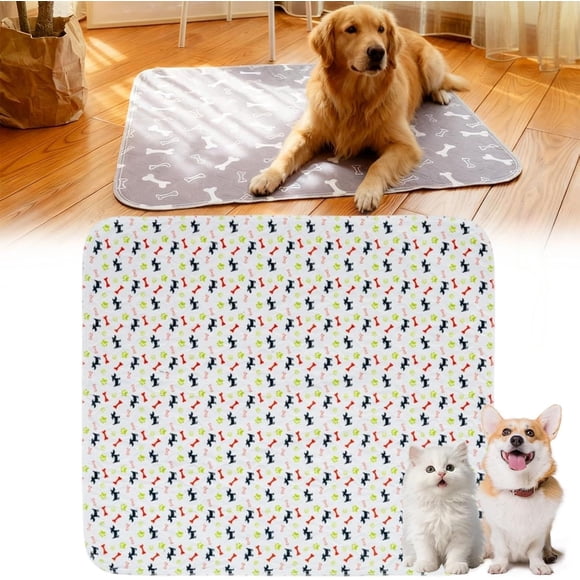 Alfombrillas absorbentes Boryaowang XL 80 cm × 90 cm Lavables y reutilizables