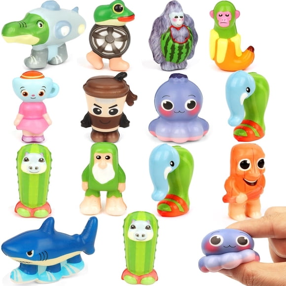 24 unidades de juguete MINYSIC para el aula, regalos para niños con tarjetas de intercambio