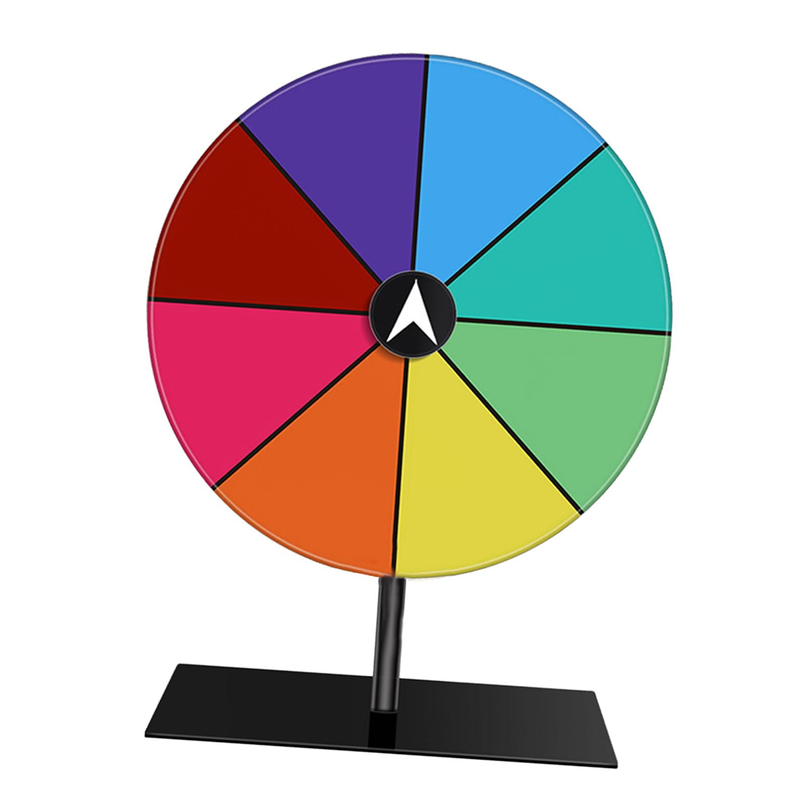 Magideal - Plato Giratorio De Premio De Mesa, Rueda De Ruleta Borrable Con Soporte Estable, Plato Giratorio De Premio Para Actividades Didácticas, Accesorios