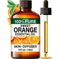 Kukka Essential Oils - Aceite Esencial Kukka Orange 120 Ml Para Cabello, Piel Y Aromaterapia