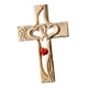 thumbnail image 2 of Cruz De Madera Tallada Corazón Entrelazado Para Acción De Gracias Cumplea?os Día De San Valentín Estándar De Madera, 2 of 5