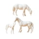 thumbnail image 3 of Figuras En Miniatura De Caballos Pequeños De Resina, 3 Uds., Estatuas De Microanimales Para Escritorio, Color Blanco, 3 of 3
