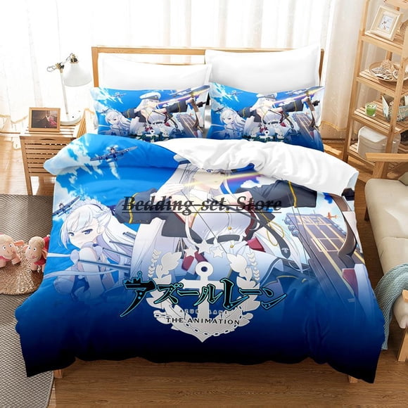 Azur Lane Bedding Set Bed Set Aldult Kid Bedroom Duvetcover Sets Bed Sheet Set