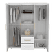 thumbnail image 3 of Closet 4 Puertas 2 Cajones Fm-023b - Blanco, 3 of 8