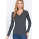 thumbnail image 1 of Top Térmico Largo Con Cuello En V Y Tapeta, 1 of 5