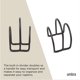 thumbnail image 5 of Servilletero Umbra Squire para servilletas cuadradas y rectangulares, 5 of 6