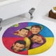 thumbnail image 5 of The Wiggles Alfombra Redonda de Felpa Coral, Antideslizante, No Desprende Pelusas, Lavable y Duradera para Salón, Dormitorio y Habitación de Niños 60cm, 5 of 6