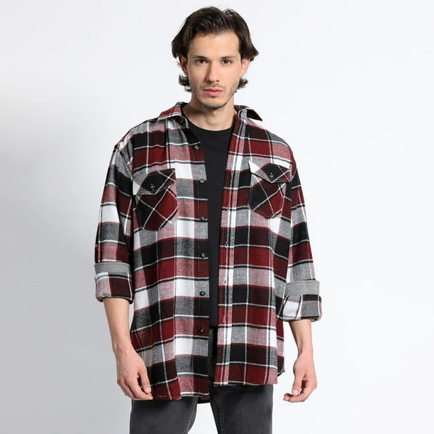 Camisa Manga Larga Leñadora Special Fit rojo XL