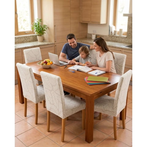 Mylhogar - Set De 6 Fundas Para Sillas Estampado Botanico