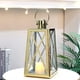 thumbnail image 2 of Farol Decorativo TRIROCKS Acero Inoxidable 30 cm Dorado, 2 of 3