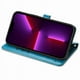 thumbnail image 2 of Funda Cartera FOXDOCK para iPhone 13 ProMax , Flip PU con Relieve de Gatos y Perros, Tarjetero y Soporte, 2 of 6
