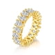 thumbnail image 1 of Anillos de Boda de Moissanita de 3 X 5 Mm para Mujer Color D VVS1 Anillos de Eternidad de Moissanita Anillos de Compromiso de Plata Esterlina 925 y Oro para Mujer Esposa Hombres Talla 5-9, 1 of 7