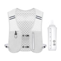Magideal - Chaleco De Hidratación Para Correr Para Hombre Y Mujer, 2 L, Portátil, Para Deportes Al Aire Libre, Soporte Para Teléfono, Mochila De Agua, Chaleco De Gris