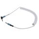 thumbnail image 2 of Cable De Audio En Espiral M-M De 3,5 Mm (1/8 ") Cable De Entrada Auxiliar Para Auriculares, Blanco, 2 of 4