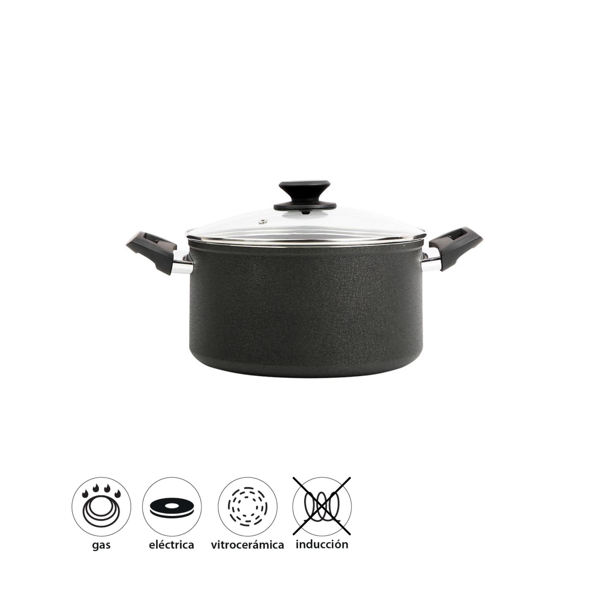 Mainstays - Olla 24Cm (5,6L) Crispy Forjado Antiadherente 1 Piezas