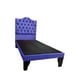 thumbnail image 2 of Cama 1,5 Plazas Ovalado, Incluye Base y Respaldo Azul Marino Flobal, 2 of 2