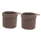 thumbnail image 3 of 2x Cestas De Almacenamiento Elegantes Contenedores De Almacenamiento Para Tocador De Sala De Estar Marrón, 3 of 5