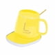 thumbnail image 1 of Juego De Calentador De Café Y Taza Para Escritorio, Calentador De Tazas Para El Hogar, Regalos Del Día De San Valentín, Amarillo, 1 of 3