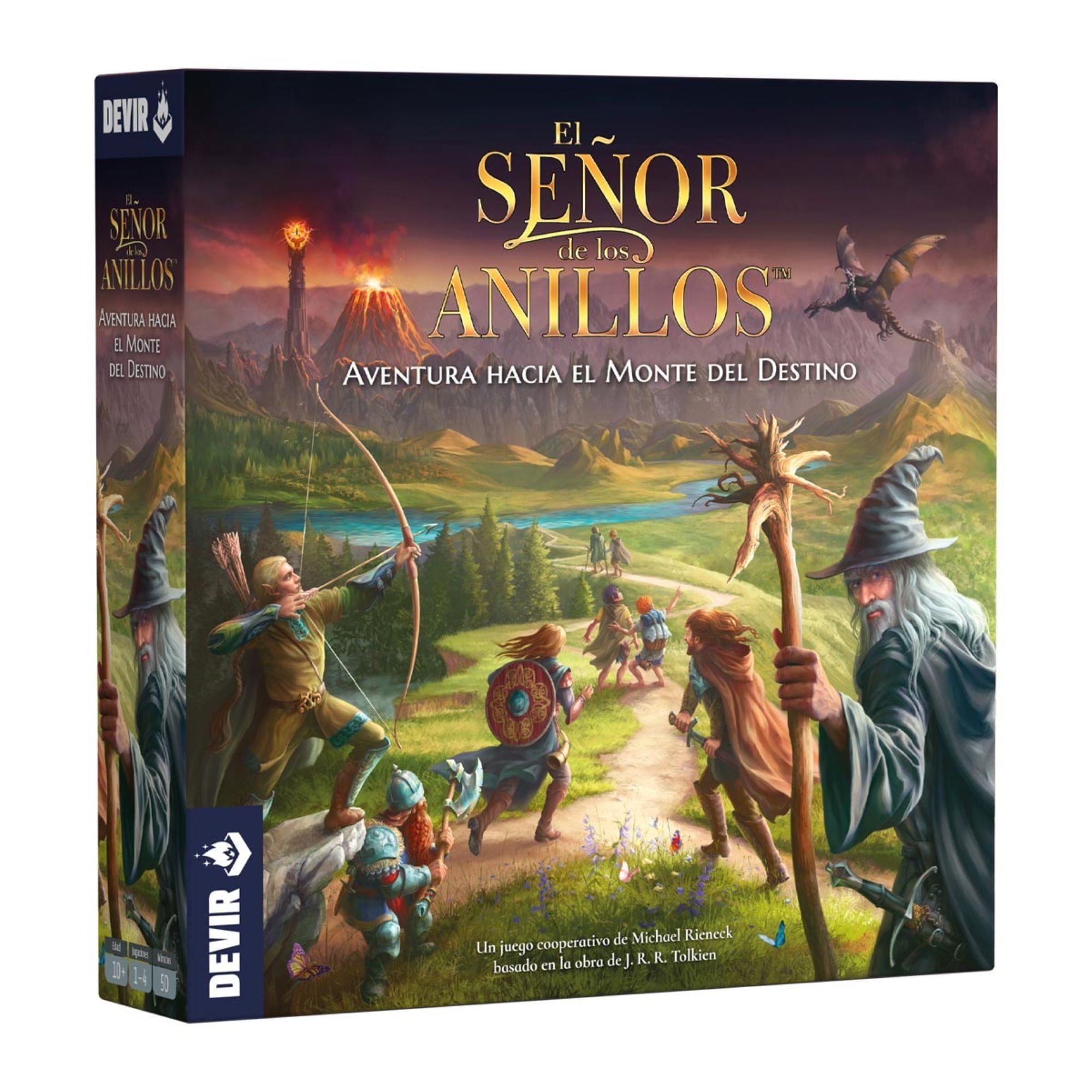 Devir - Juego De Mesa El Señor De Los Anillos Aventura Hacia El Monte Del Desierto