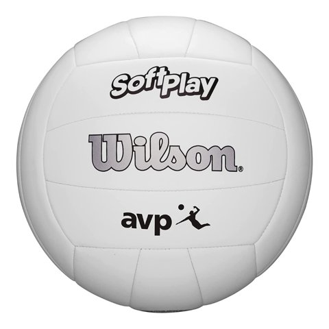 Wilson - Balón Volleyball Soft Play Avp Tamaño 5 Blanco