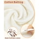thumbnail image 3 of FIVEIZERO 100% Natural Cotton Quilt Batting, 47 in x 1 Yard, 3 of 3