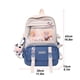 thumbnail image 1 of Preppy Style Large Capacity Students School Bags Casual Canvas Female Backpack Fashion Patchwork Women Knapsack with Card Badge, 1 of 3