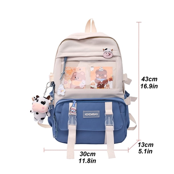 Preppy Style Large Capacity Students School Bags Casual Canvas Female Backpack Fashion Patchwork Women Knapsack with Card Badge