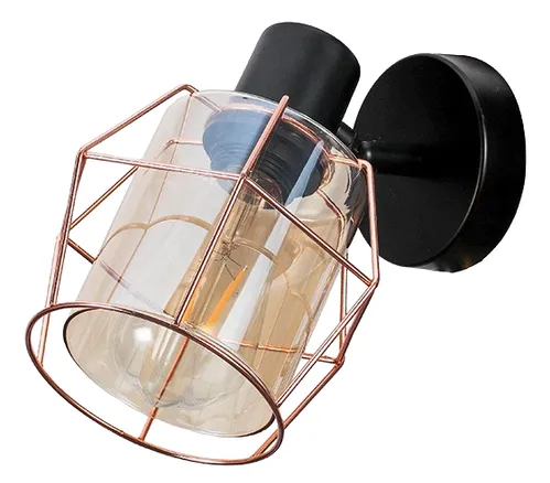 Want - Aplique Porta Ampolleta E27*1 Bronce