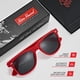 thumbnail image 4 of Gafas de sol Retro Rewind Classic Polarized Red para hombre y mujer, 4 of 6