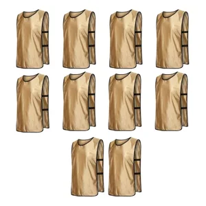 Linea Sport - Pack X10 Chaleco Deportivo Peto Multiuso Para Adultos Futbol