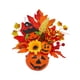 thumbnail image 4 of Calabaza Artificial De Halloween Para El Hogar, Acción De Gracias, Hojas De Arce, Flores De Bacca Con Sombrero De Bruja, 4 of 5