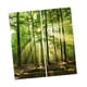 thumbnail image 1 of Juego de 2 paneles impresión digital 3d cortinas 140x100cm sol bosque, 1 of 5
