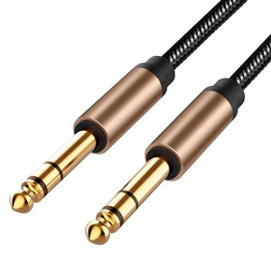 Bothyi - Cable De Instrumento De Audio Estéreo De 6,35 Mm Para Micrófono Mezclador De Guitarra Eléctrica