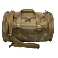 Bolso De Lona Amerileather Camouflage Brown Jumbo De Cuero De 22 Pulgadas