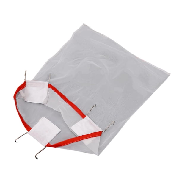 Bolsa de filtro de miel de malla con ganchos metálicos, colador de nailon lavable y reutilizable para extractor de miel, ideal para granjas, cubos o f