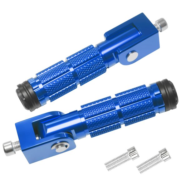 Reposapiés plegables de aluminio M8 VUOZIP azul para motocicleta