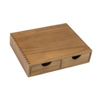 Bothyi - Organizador De Almacenamiento De Té De Soporte Para La Vaina Del Café De Madera Con Cajón Para Barra De Cocina