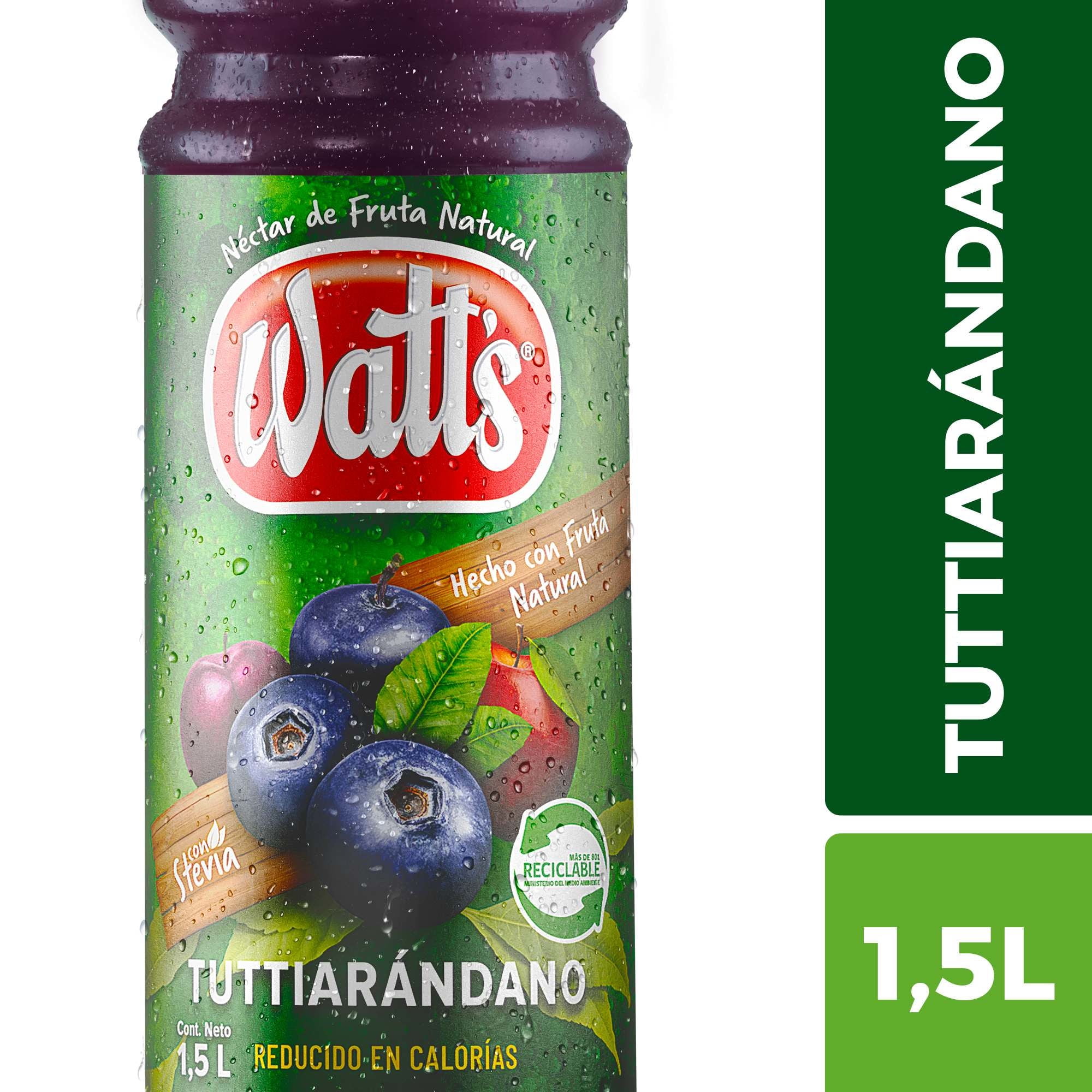 Néctar Sabor Tuttiarándano Botella 1,5 L Watts
