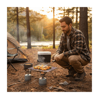 Genérico - Parrilla Para Asado Camping Cocinilla 1 Pieza Inoxidable