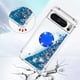 thumbnail image 3 of Funda Para Google Pixel 8 Pro Con Brillo Líquido, Protección Completa Y Soporte De Anillo Giratorio, 3 of 4