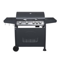 Bbq Grill - Parrilla 4 Quemadores + Quemador Lateral