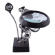 thumbnail image 2 of Lupa de escritorio tercera mano LED soporte pinza negra, 2 of 3
