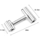 thumbnail image 5 of Rodillo de acero inoxidable para amasar masa de doble cara, ideal para hornear masa, pizza, tartas, pasteles, pastas y galletas., 5 of 8