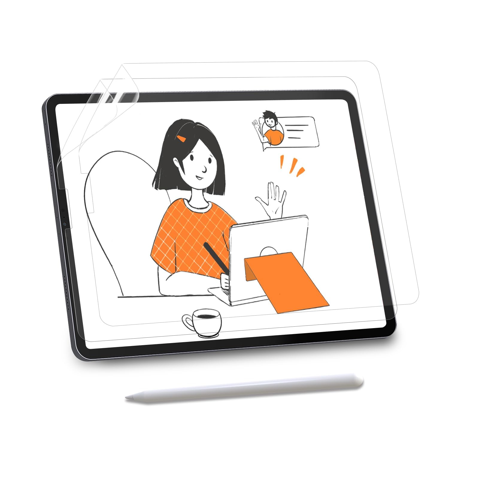 Protector De Pantalla Kct Paperfeel Para Ipad Pro 11" Y Ipad Air
