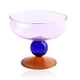 thumbnail image 1 of Cuenco de vidrio para helado, vasos de postre coloridos con pie, 1 of 5