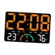 thumbnail image 4 of Reloj De Pared Digital Electrónico Para Montar En La Pared, Para El Hogar, Ni?os, Adultos Y Oficina, Color Naranja., 4 of 5