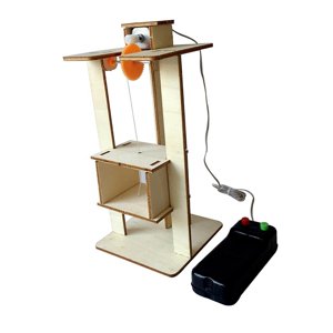 Magideal - Elevador Eléctrico De Juguete, Juguete Educativo De Ciencia, Tecnología Para Niños, Juguetes De Elevación Ensamblados Diy Para Niños Y