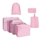 thumbnail image 5 of 7 Bolsas Organizadoras De Viaje De Nailon Impermeables, Bolsas De Almacenamiento De Ropa, Rosa Ligera, 5 of 5